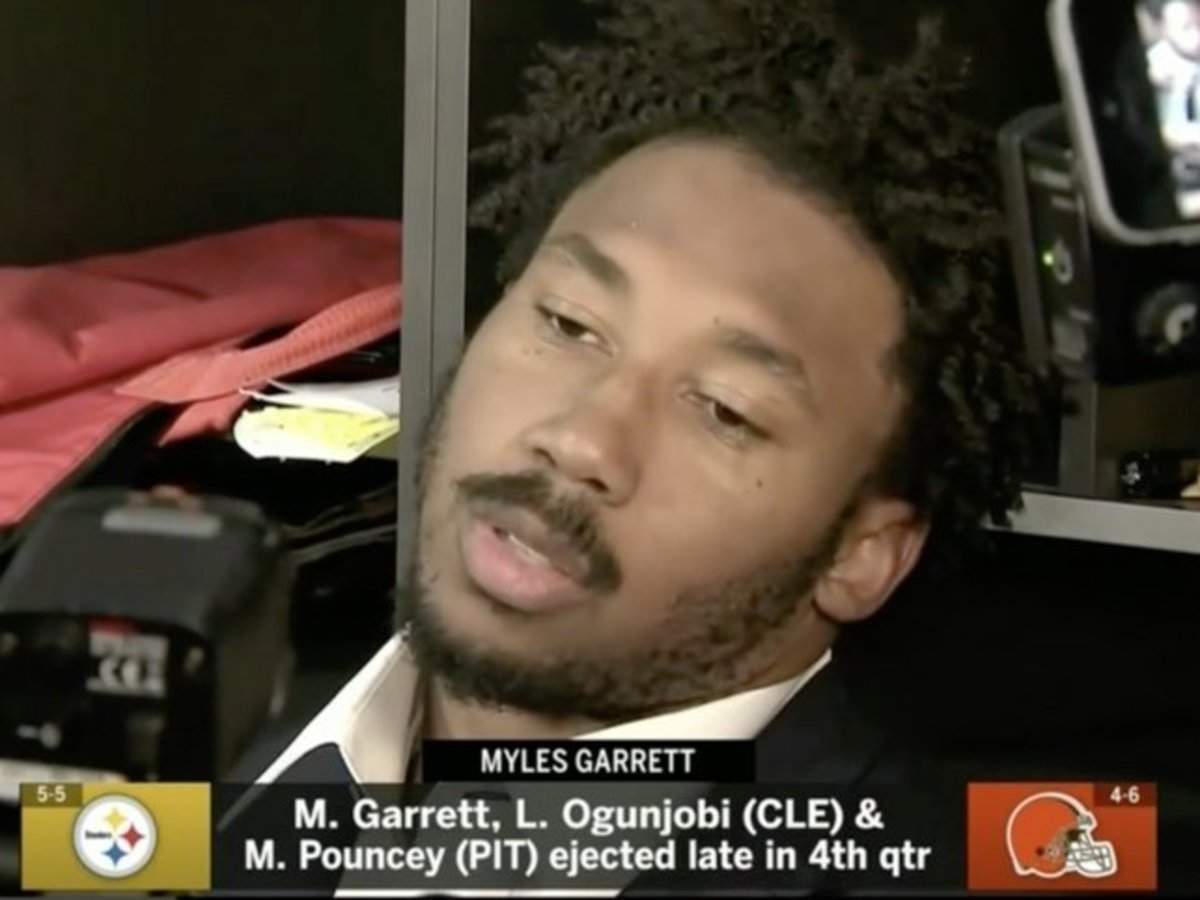 Myles Garrett and Mason Rudolph Appear to Reconcile After Browns