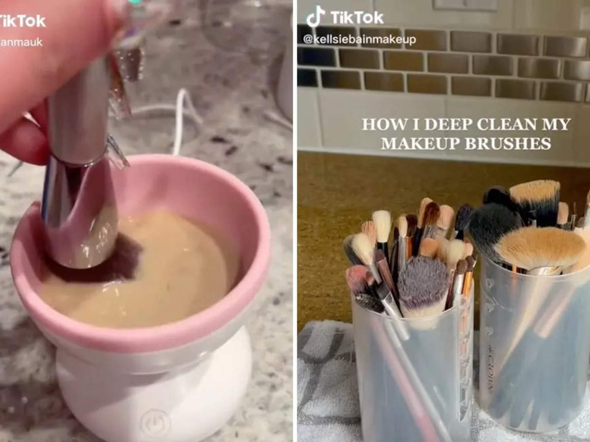 I tried five viral TikTok methods to clean makeup brushes and found