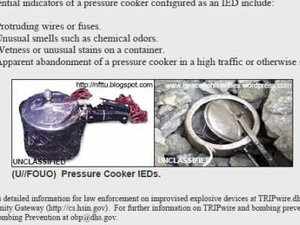 Afghan Pressure Cooker IED Poster