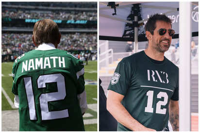 Aaron Rodgers will talk with Joe Namath about Jets' No. 12