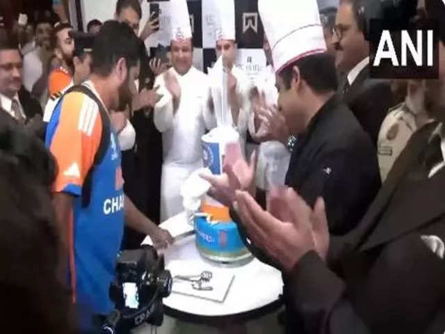 
Team India stars cut special trophy cake to celebrate T20 World Cup triumph
