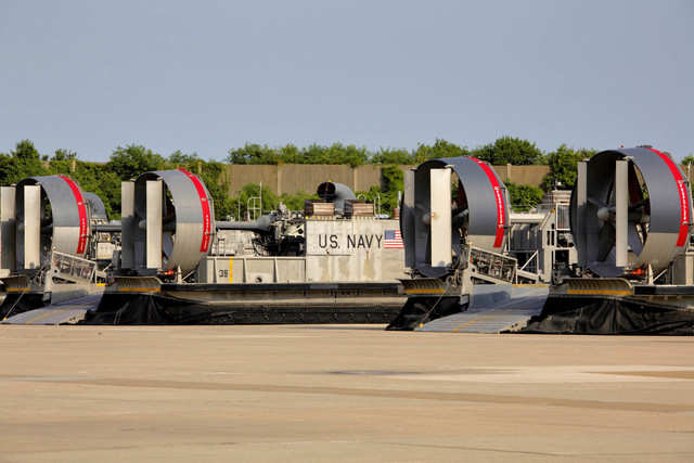 From outside looking in, it's amazing how fast the LCAC leaves the ...