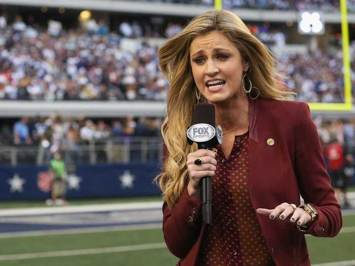 Erin Andrews gives behind the scenes look at Fox Sports NFL announcers