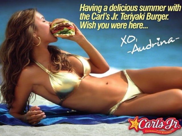 The 2015 Carls Jr Super Bowl Ad For The All Natural Burger Featuring