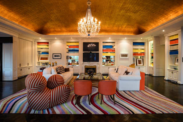 The Domed Gold Leaf Ceiling In This Study Is Decadence