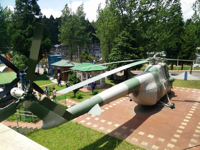 This is what the Indian Air Force Museum in Shillong looks like ...