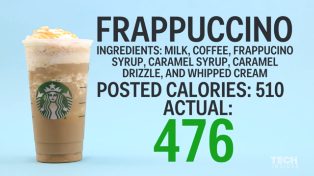 how many calories in a grande caramel frappuccino from starbucks