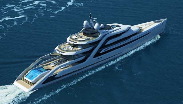 This 364 Foot Superyacht Includes A Fire Pit Floating Elevator