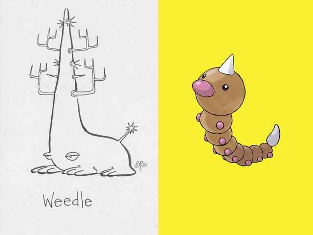 Sam figured Weedle was similar to a weed with needles instead of leaves ...