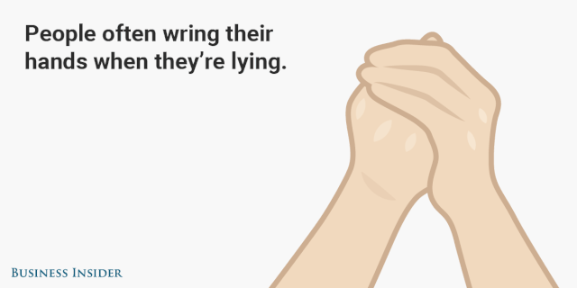 How to tell someone's lying to you just by watching their body language ...