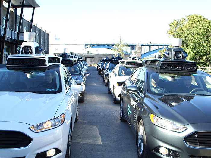 Here's what the inside of Uber's self-driving car looks like ...