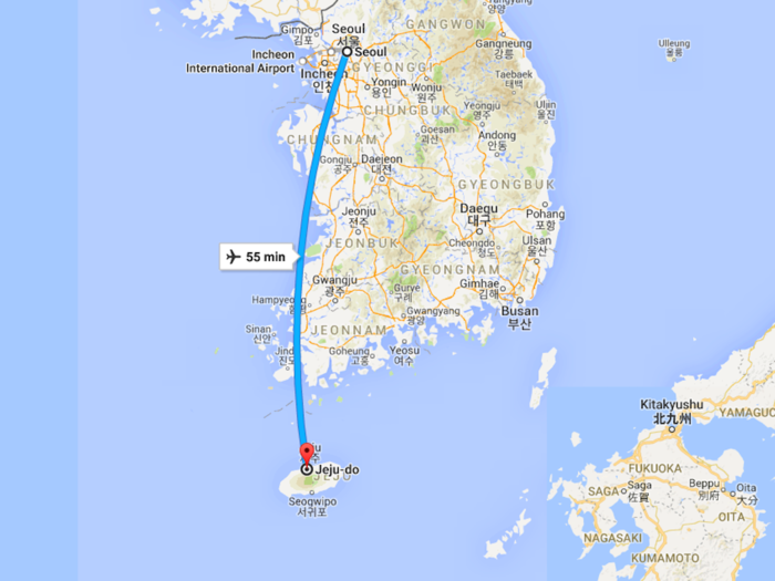 The world's busiest air route is between Seoul and an island you've ...