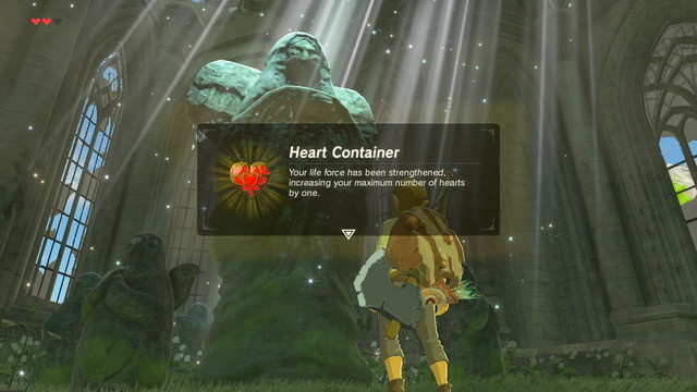 breath of the wild max heart containers without spirit orbs