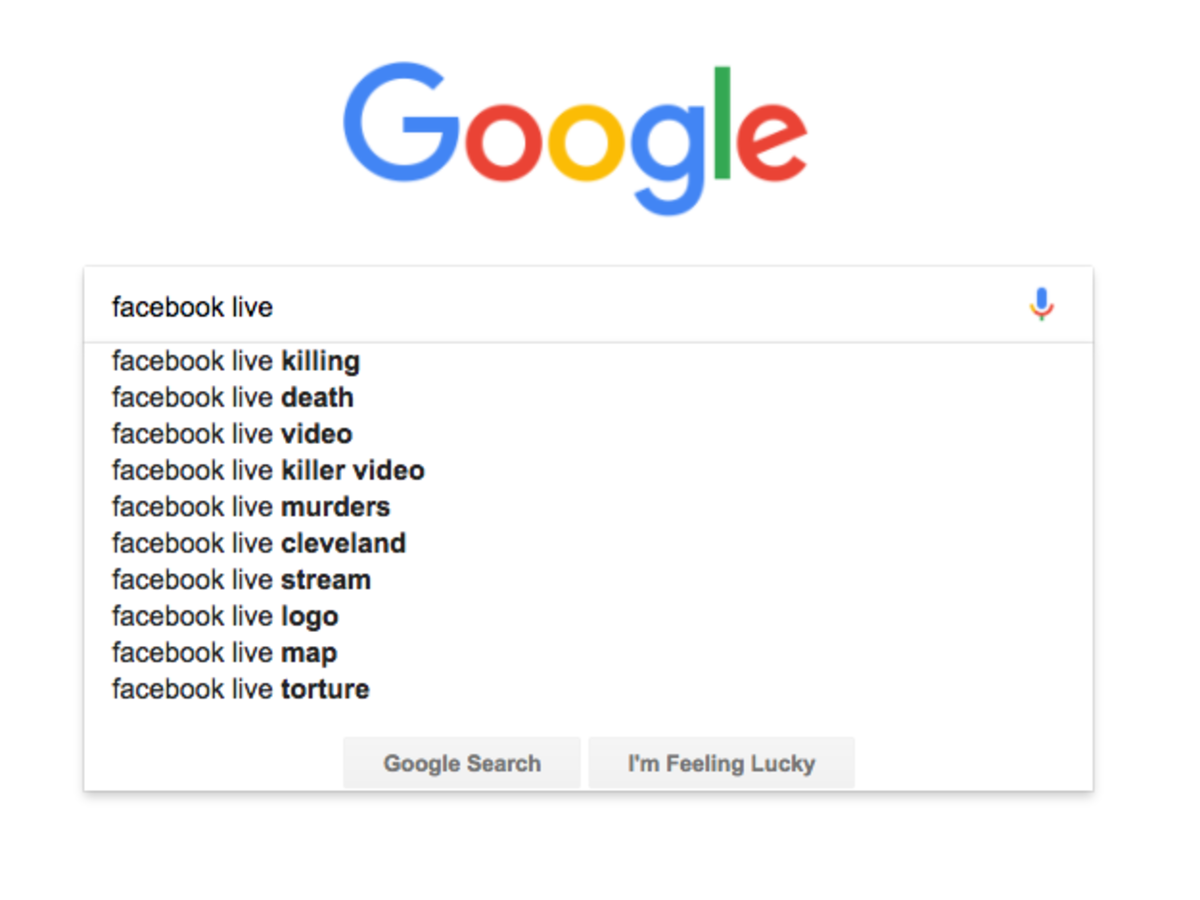 The Most Popular Google Searches For Facebook Live Highlight A Worrying Trend Business Insider India