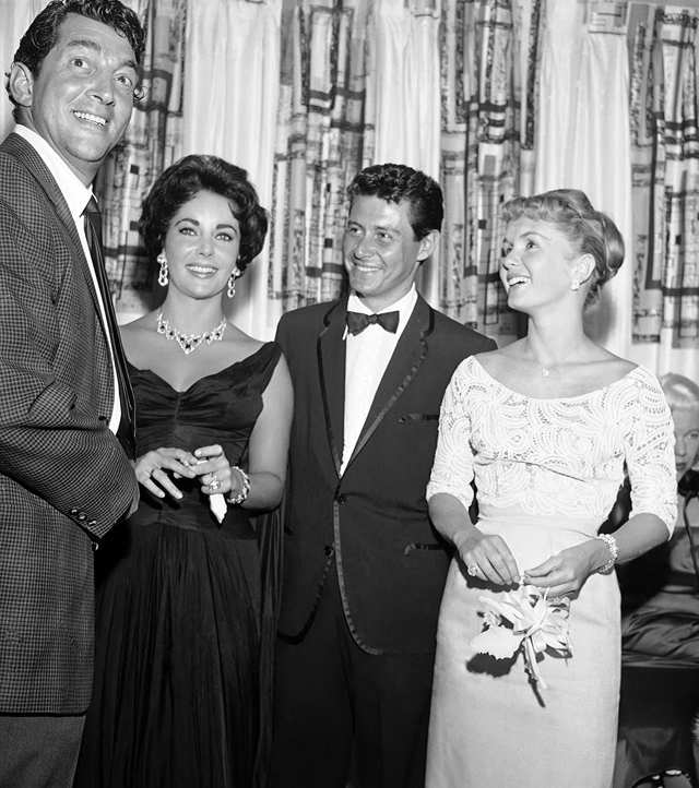 Martin, Elizabeth Taylor, Eddie Fisher, and Debbie Reynolds partied at ...