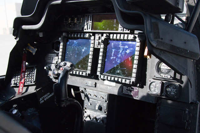 This is the pilot's cockpit, situated behind the gunner's cockpit ...