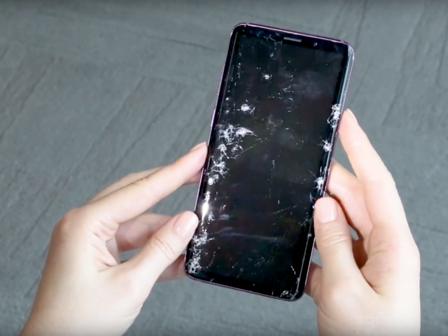 After a tumble test, both the Galaxy S9 and Galaxy S9 Plus had corner ...