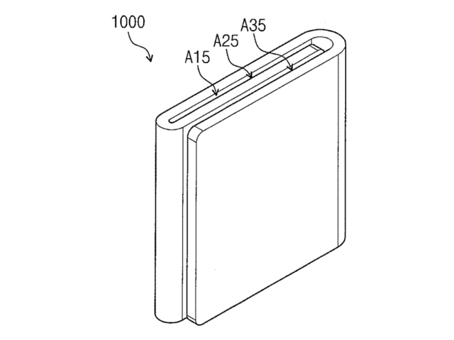 The trifold design can also fold itself.