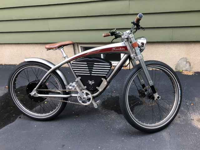 old school electric bike