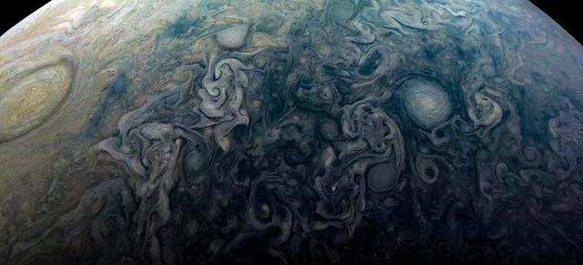 Jupiter's storms and clouds form patterns that can look as trippy as ...