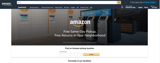 Amazon@Westwood is Amazon's pickup center in the downtown area of ...