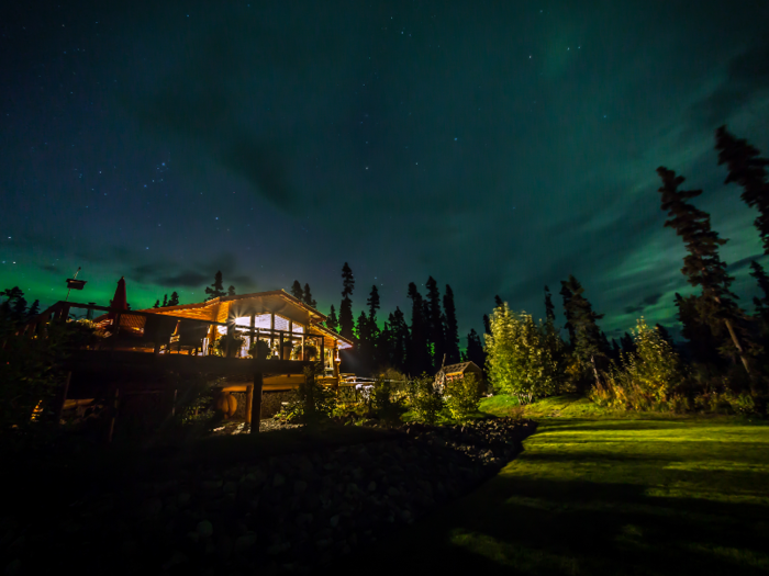 There s only one way to get to this luxury lodge in Alaska that