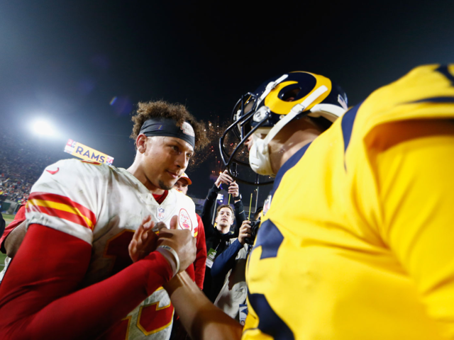 The best 'Monday Night Football' game of all time produced 29 gorgeous  photos including one of Jared Goff's epic layup celebration