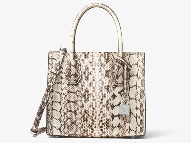 michael kors mercer snakeskin