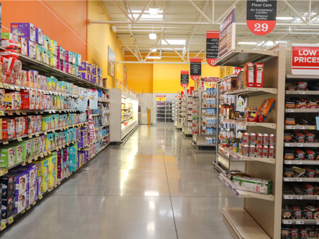 The Cereal Aisle Boasts Products From Brands Like Kellogg's And Raisin ...