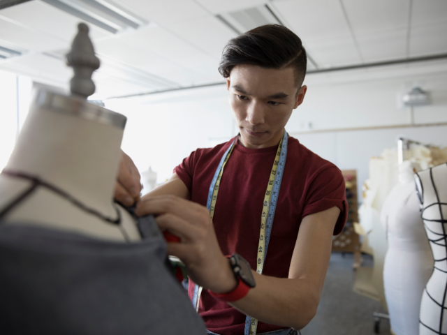 Textile design majors earn an average mid-career salary of $81,600 a