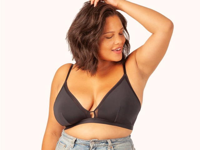 Lively Mesh Trim Bralette in Jet Black, 3 Editors With Different Cup Sizes  Tested This Lively Bralette, and They All Agree It's Amazing