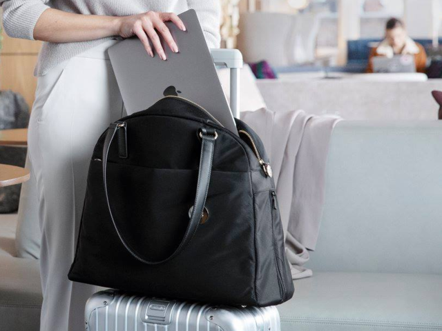 Kate Spade Women's Classic Commuter 15 Inch Black Nylon Laptop Bag