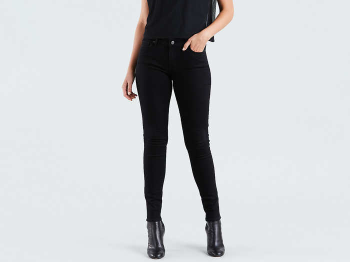 black jeans stretch skinny