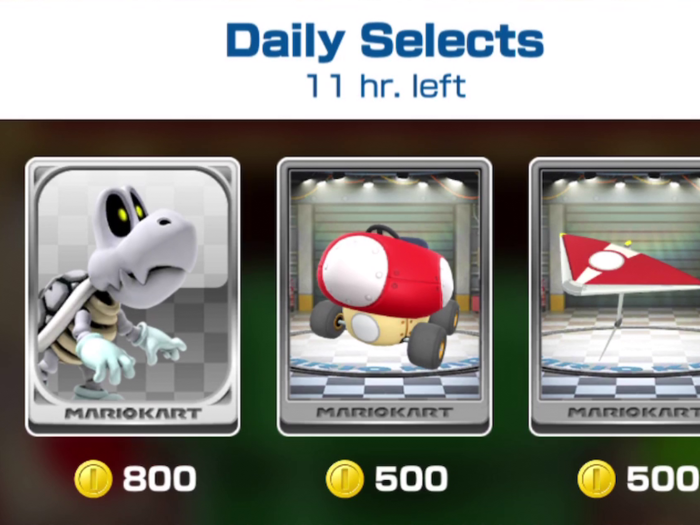 Guys. When i started to play Mario Kart Tour (08.02.2021), i always wanted  to have Yoshi, because he is my most favorite character. And today, in  Daily Shop Selection, i got my