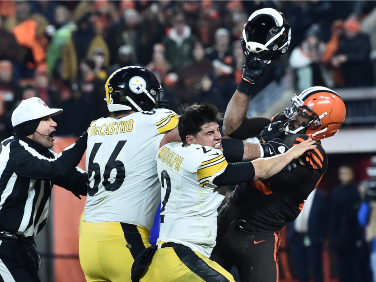 James Harrison calls out Myles Garrett for helmet swing; former