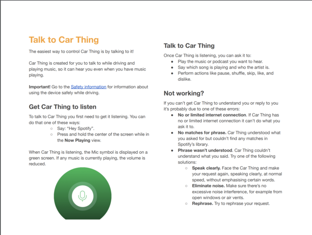 how much is spotify car thing