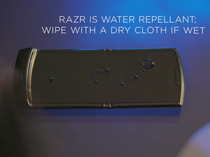 motorola razr water resistance