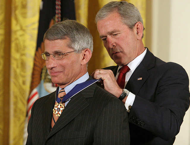 George W Bush Awarded Fauci The Presidential Medal Of Freedom — The