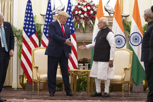 Trump With Modi during his visit to India!