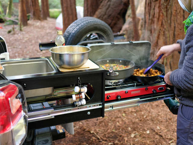 This $1,000 kitchen in a box can turn an SUV into an RV-like cooking ...