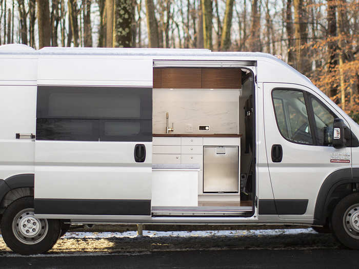 tesla battery van conversion