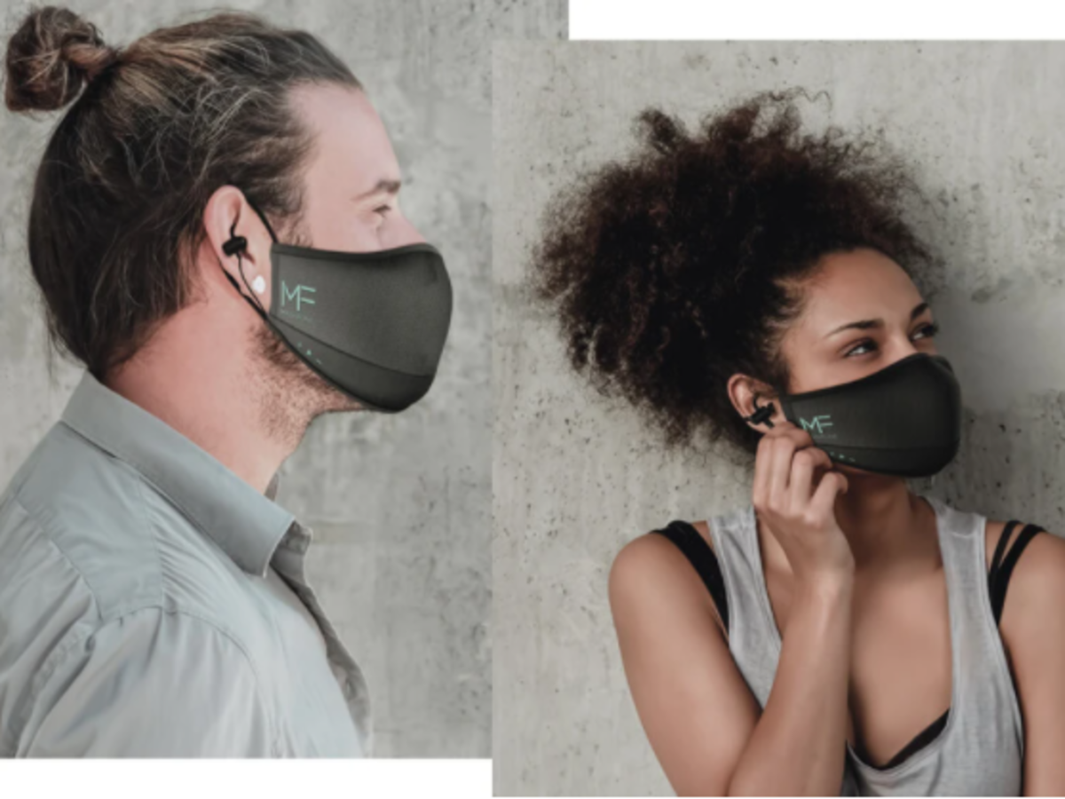 素敵でユニークな Hubble MaskFone ワイヤレスヘッドフォンマイクによる顔保護