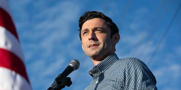 Democratic Senate candidate Jon Ossoff delivered a verbal one-two punch when a Fox News crew ...