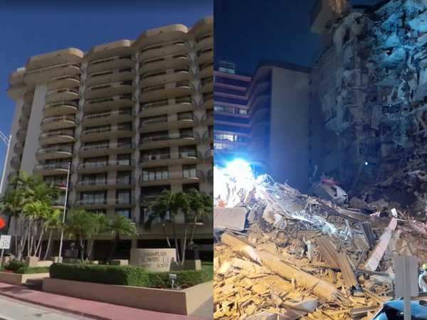 Part of a Miami condo just one block from Ivanka Trump and Jared Kushner's pad collapsed early ...