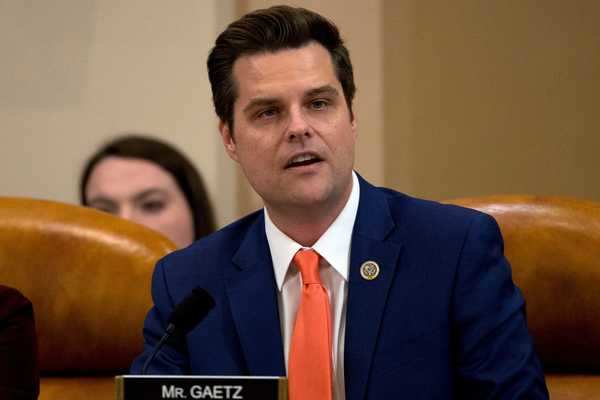 Rep. Matt Gaetz promises a crowd he'll nominate Donald Trump for House ...