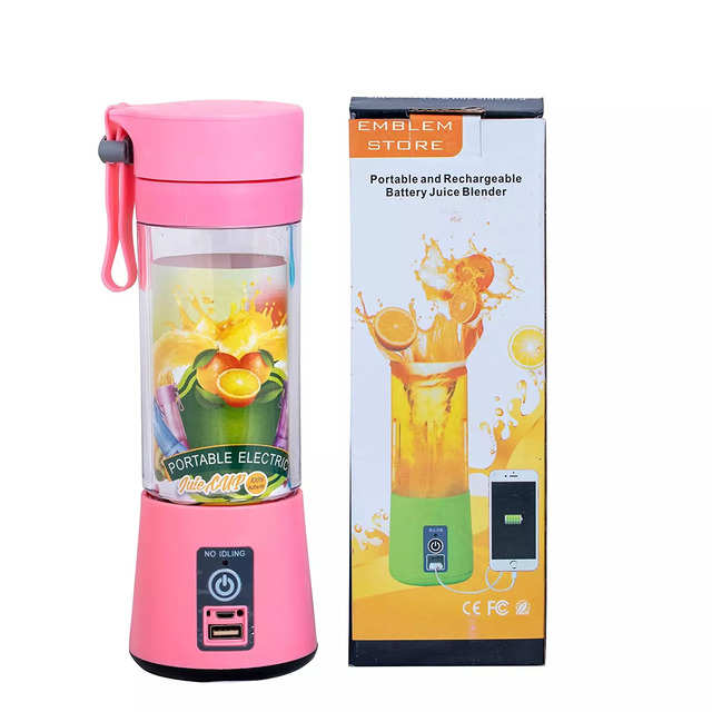 Portable Electric Mini Blender Bottle Rechargeable Fresh Juice Maker  Grinder NEW