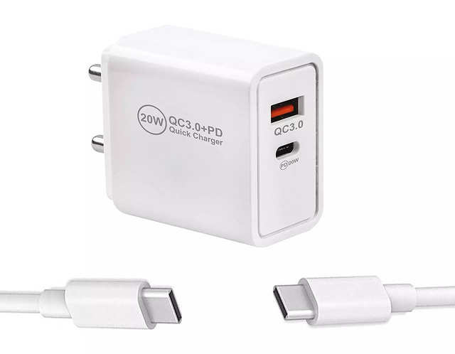 Smartphone wall charger with dual USB ports fast charging in India ...