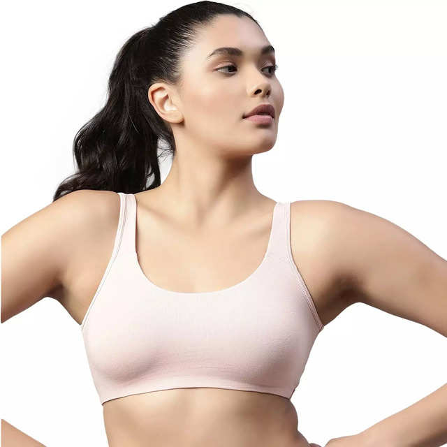 Enamor Low Impact Cotton Sports Bra - Non-Padded & Wirefree
