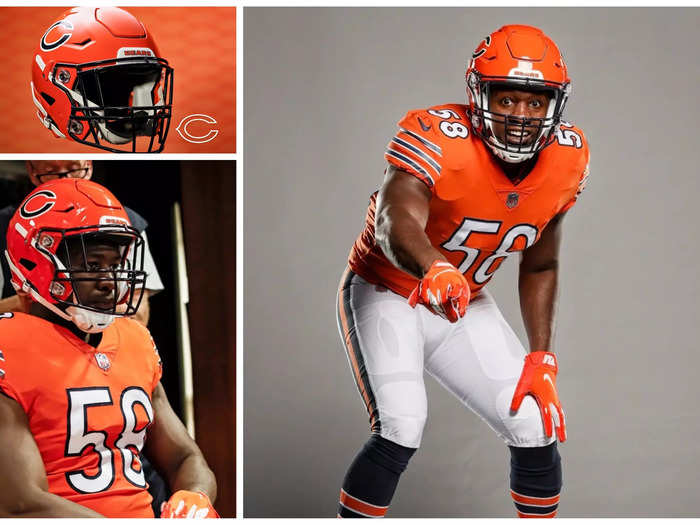 Bears unveil alternate orange helmet they'll wear for two games during 2022  season 