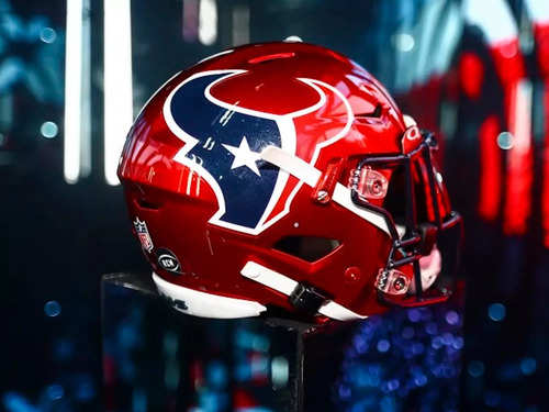 Houston Texans unveil alternate red helmet for first time